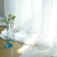thumbnail image 4 of Window White Sheer Curtains 90 Inches Long 2 Panels Sheer White Curtains Clear Curtains Basic Rod Pocket Panel, 4 of 6