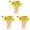Yellow, variant on Lumxatz 100/300/500Pcs 4.7 Inch Toothpicks for Appetizers, Fancy Picks for Party Decoration Wooden Appetizer Skewers for Charcuterie Sandwich Burgers Fruit Drinks Party