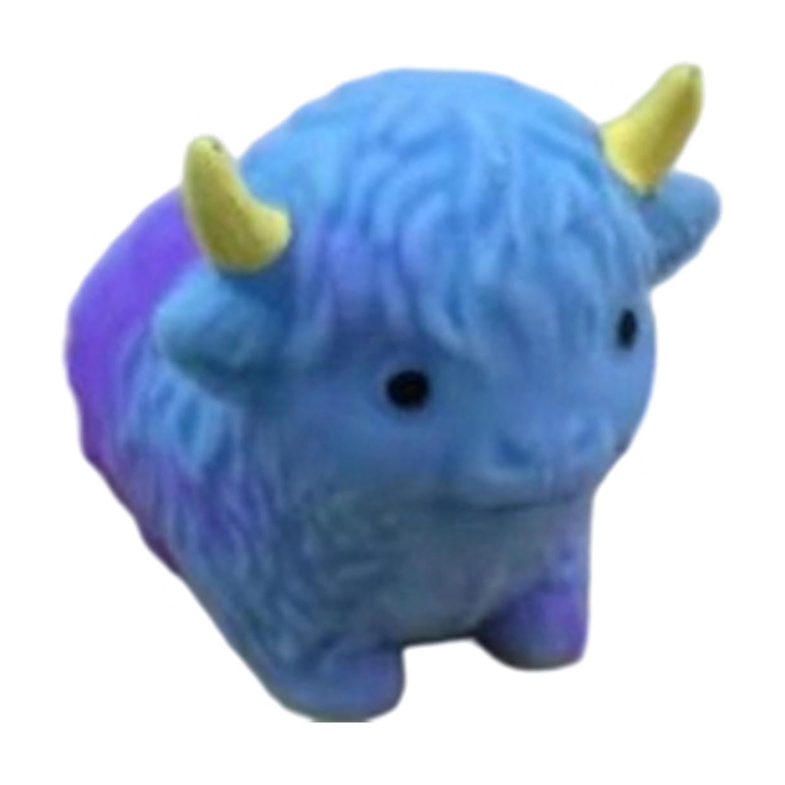 Cow Stress Relief Ball Soft Slow Rising Silicone Squeeze Highland Cattle Anxiety Sensory Fidget Desk Decor Office Calming Relaxation Accessory