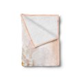 thumbnail image 2 of Floral Soft Flannel Fleece Blanket, Pastel Lilies Botanical Soft Toned Rural Blossom Meadow Summer Pattern, Cozy Plush for Indoor and Outdoor Use, 50" x 60", Peach Maroon and Green, by Ambesonne, 2 of 5