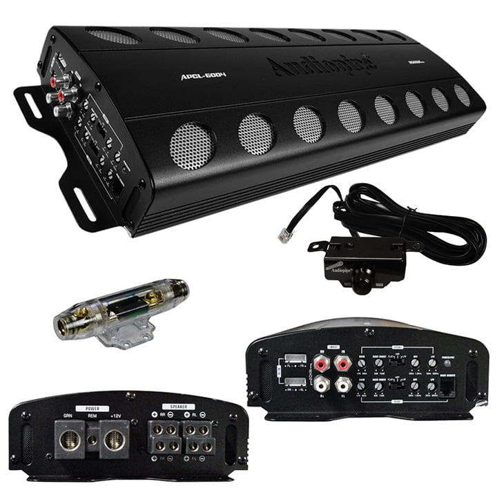 Amplifier Audiopipe 2500W 4ch Remote bass boost