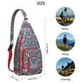 thumbnail image 3 of Waterproof Hiking Backpack Sling Bag for Women – Lightweight Crossbody Bag with Adjustable Strap, Multipurpose Chest Bag for Travel & Outdoor Adventures – Mandala Zen Geometric Design, 3 of 4