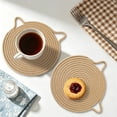 thumbnail image 5 of Woven Round Placemats with Thermal Insulation – Durable, Heat-Resistant Table Mats for Kitchen and Dining Room Settings, 5 of 5