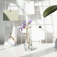 thumbnail image 4 of Estatuilla de flor de Cristal Moyic con adorno de tallo de plata/metal, 4 of 6