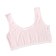 thumbnail image 2 of Xdegoge Girls Training Bra Soft Knit Texture Wireless Bralette Cozy U Neck Tank Top Breathable Stretchy Wide Straps Everyday Wear for Young Teens All Day Soft Support, 2 of 6