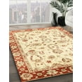 thumbnail image 2 of Ahgly Company Indoor Rectangle Abstract Orange Oriental Area Rugs, 6' x 9', 2 of 6