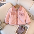 thumbnail image 1 of RXIRUCGD Manteau à Manches Longues pour Enfants, Col Rond, Bas à Manches Longues (Rose, Taille : 110), 1 of 6