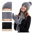 thumbnail image 2 of 3en1 Gorro Bufanda Y Guante Tejido Para El Frío Hombre Mujer, 2 of 5