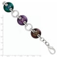 thumbnail image 5 of Edward Mirell Black Ti & Sterling Silver Anodized Multi Color Bracelet, 5 of 7