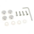 thumbnail image 1 of Almencla 3xSteel License Plate Frame Screws Fasteners + Smooth Screw Caps Set 3 Pcs, 1 of 8