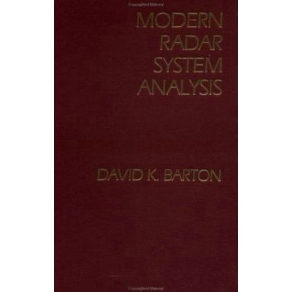 Radar Library: Modern Radar System Analysis (Hardcover)