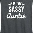 thumbnail image 3 of Instant Message - I'm The Sassy Auntie - Women's Racerback Tank Top, 3 of 7