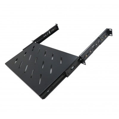 CAT105-10 - Tablette Coulissante à Montage en Rack 1U 1,7(H X10-20 Po(D) Ventilée 19 Po(L)