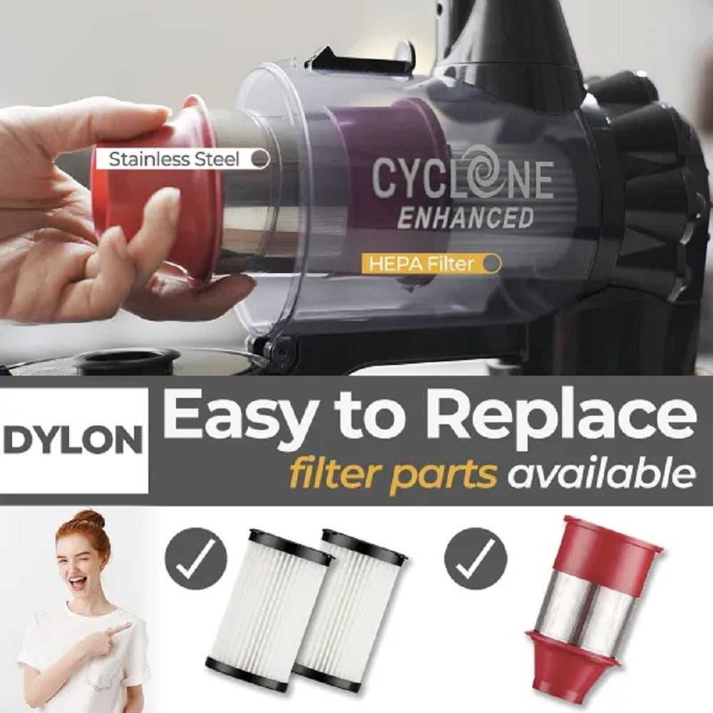 ROOMIE TEC Dylon Cordless Stick Vacuum Cleaner, 2 in 1 Handheld Vacuum with 120W Suction Power