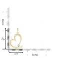 thumbnail image 3 of ANGARA Natural Diamond Tilted Ribbon Heart Dangle Pendant in 14K Yellow Gold for Women (Size-3.2mm| Color-G| Clarity-VS2) | Anniversary, Jewelry Gift for Women | Natural Diamond Necklace, 3 of 8