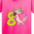 thumbnail image 4 of Inktastic 8th Birthday Axolotl with Ice Cream Youth T-Shirt, 4 of 5