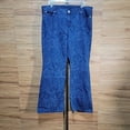 thumbnail image 2 of INC International Concepts Plus Size Laser Print Flare Leg Jeans Medium Indigo 18W, 2 of 11