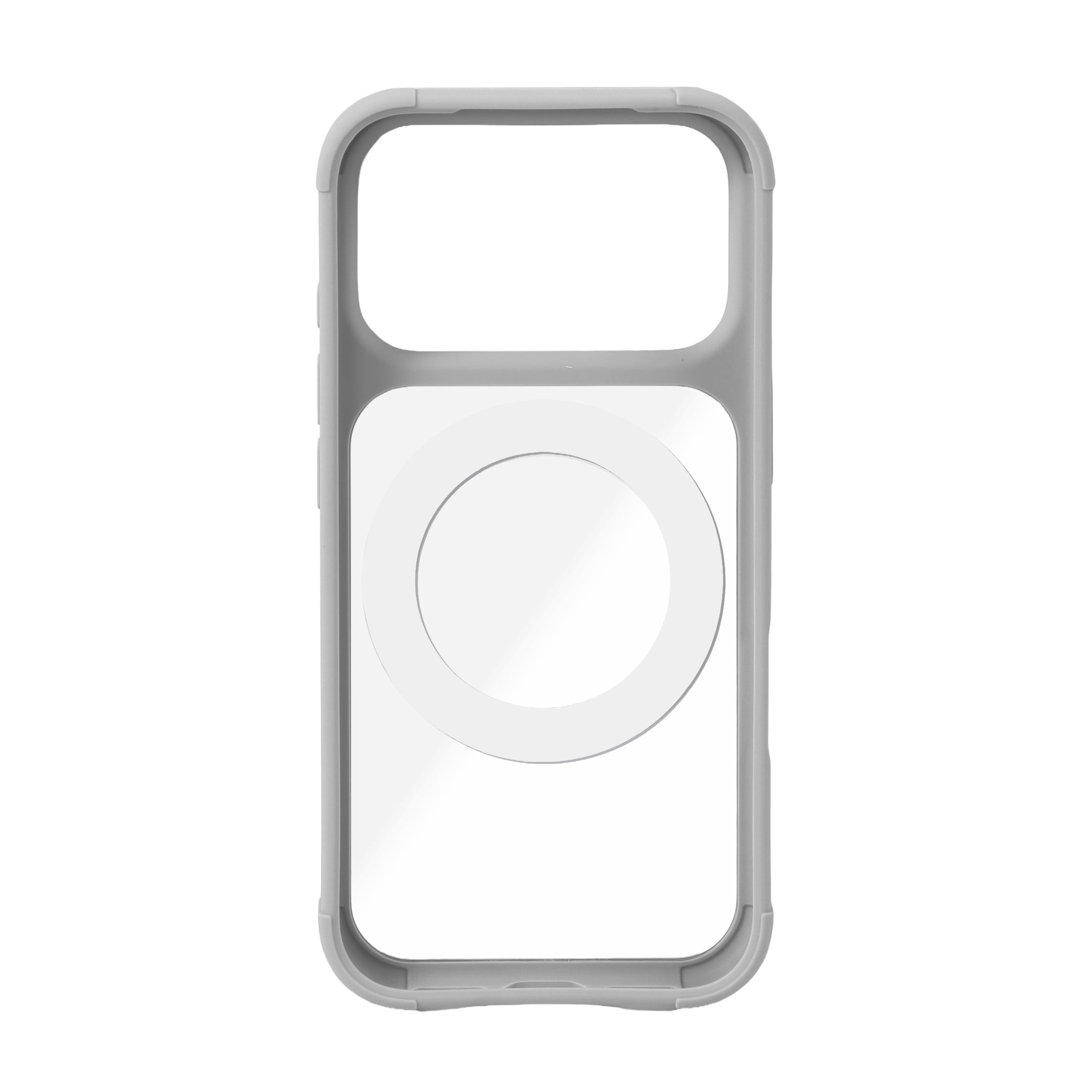 onn iPhone 18 Pro and iPhone 17 Pro Bumper Phone Case with MagSafe & 360° Ring Kickstand, Clear