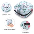 thumbnail image 3 of Cute Cartoon Koala Bear and Hearts Sanitary Napkin Storage Bag, Zipper Menstrual Cup Pouch Feminine Menstruation First Period Pads Holder for Girls Women Ladies, 3 of 6