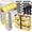 Gold, variant on Frsuoak Aluminum Mini Loaf Pans with Lids, Perfect Individual Size, 100 Count