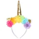 thumbnail image 4 of Falda de tul con diseño de unicornio arcoíris para niñas, con flores esponjosas, para fiestas de cumpleaños y Halloween, 4 of 5
