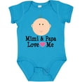thumbnail image 3 of Inktastic Mimi and Papa Love Me Baby Girl Girls Baby Bodysuit, 3 of 5