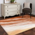 thumbnail image 3 of Burnt Orange Beach Coastal Area Rugs 3'x5', Small Throw Rugs for Living Room Bedroom, Summer Nautical Seaside Ocean Ombre Indoor Outdoor Rug Non-Slip Low Pile Carpet Runner Reversible Floor Mats, 3 of 8