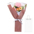 thumbnail image 1 of Ramo de flores de ganchillo, ramo de rosas tejido a mano para el Día de la Madre, cumpleaños, rosa, 1 of 6