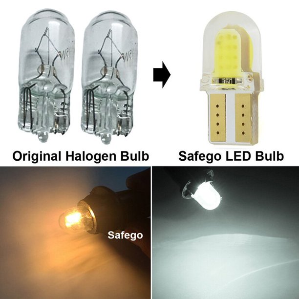 2@#Car Accessories 2Pcs Housing Led Car Bulb White Green Blue Red Wedge License Plate Lamp Dome Light White Multiple ColorsGreen 2pcs He Qiyong unisex