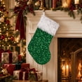 thumbnail image 6 of PryvnHome Christmas Stocking Sequin Stocking with Faux Fur Trim and Hanging Loop for Tree Decoration Candy Bag, 6 of 6