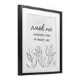 thumbnail image 4 of Wash Me Thoroughly Scripture Black Framed Print Under Glass, design by Lettered and Lined, 4 of 10