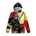 thumbnail image 4 of Sudadera con capucha con estampado de samurái japonés para hombre y mujer, sudadera con capucha con estampado artístico en 3D, manga larga, holgada, informal, para calle, 4 of 4