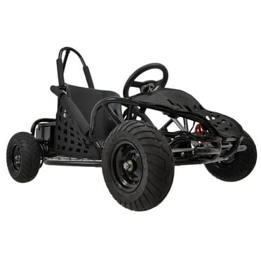 Go-Bowen 1000W Brushless Kids Go Kart 4 Wheeler-Red-Black