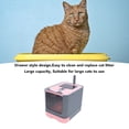 thumbnail image 3 of Large Capacity Top Entry Cat Litter Box, Enclosed Odor Control Plastic Covered Kitty Litter Box for Home, with Controlled Access, Kitten Litter Box, Scoop and Clean Brush Included, 3 of 7