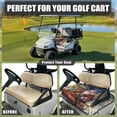 thumbnail image 3 of SEANATIVE Xmas Golf Cart Seat Cover Christmas Golf Cart Seat Towel Blanket with Front Pockets Santa Claus Golfcart Cushion for 2 Person Seats, All Seasons Use Cart Seat Cover Accessory, 3 of 7