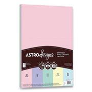 2PK Astrobrights Color Cardstock, 65 lb, 8.5 x 11, Assorted Pastel Colors, 50/Pack (91803)