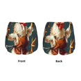 thumbnail image 3 of Balery Chef Chicken With Beer Bottles Pantalones cortos deportivos para mujer con forro y dos bolsillos, elásticos, para entrenamiento, gimnasio, yoga-XX-Large, 3 of 7