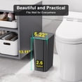 thumbnail image 2 of Bote de basura N. NETDOT 10L/2.6 galones con tapa para baño o cocina, 2 of 8