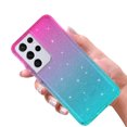thumbnail image 3 of Samsung Galaxy S21 Ultra 5G Case, Rosebono Hybrid Bling Glitter Sparkle Blue Pink Gradient Transparent Fashion Cute Colorful TPU Skin Cover Case for Samsung Galaxy S21 Ultra 5G, 3 of 4