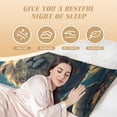 thumbnail image 4 of Picia Starry Sky Meditating Lion Body Pillow Cover - Super Soft Microfiber 20x54 Body Pillow Case - Envelope Closure, Wrinkle, Stain Resistant Body Pillow Cover,Elegant Bedding, 4 of 8