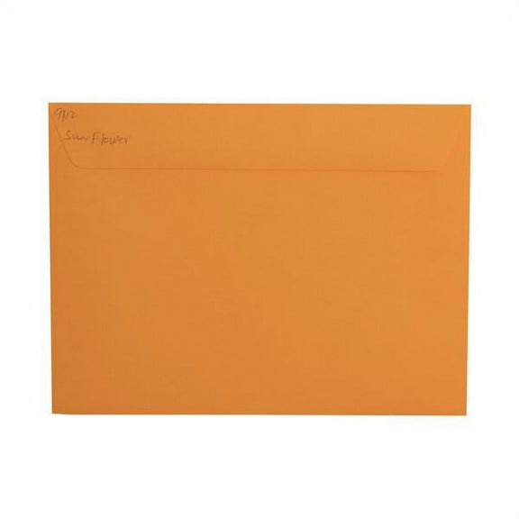 JAM Paper 9 x 12 Booklet Premium Envelopes, Sunflower Yellow, 100/Pack