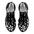 thumbnail image 5 of Flower Black White Walking Shoes for Men Woman Lightweight Tennis Fashion Elastic Sports Shoes Cushion Basketball Shoes, 5 of 7
