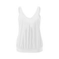 thumbnail image 4 of Blouson Tankini Tops for Women - Loose Fit, V-Neck, Adjustable Straps, Removable Padding, Versatile Swimwear, 4 of 5