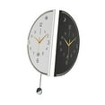 thumbnail image 2 of Reloj de pared de esquina de doble cara reloj decorativo arte de hierro único decoración de pared minimalista simple moderna para pequeña, 2 of 8