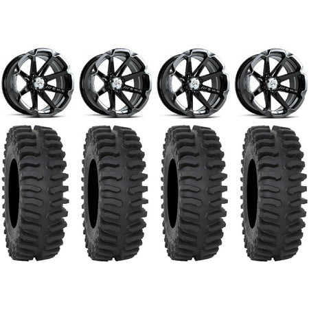MSA Black Diesel 14 UTV Wheels 32 XT400 Tires Kawasaki Mule Pro FXT MSA Black Diesel 14 UTV Wheels 32 XT400 Tires Kawasaki Mule Pro FXT