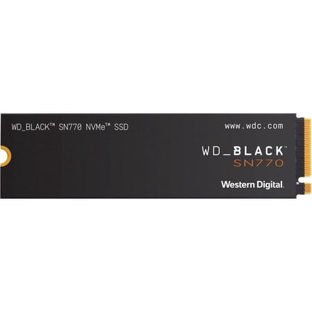 UPC: 0718037887326 | Western Digital WD_BLACK SN770 M.2 2280 250GB PCIe Gen4 16GT/s  up to 4 Lanes Internal Solid State Drive (SSD) WDS250G3X0E