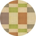 thumbnail image 1 of Ahgly Company Indoor Square Patterned Bronze Brown Area Rugs, 3' Square, 1 of 6