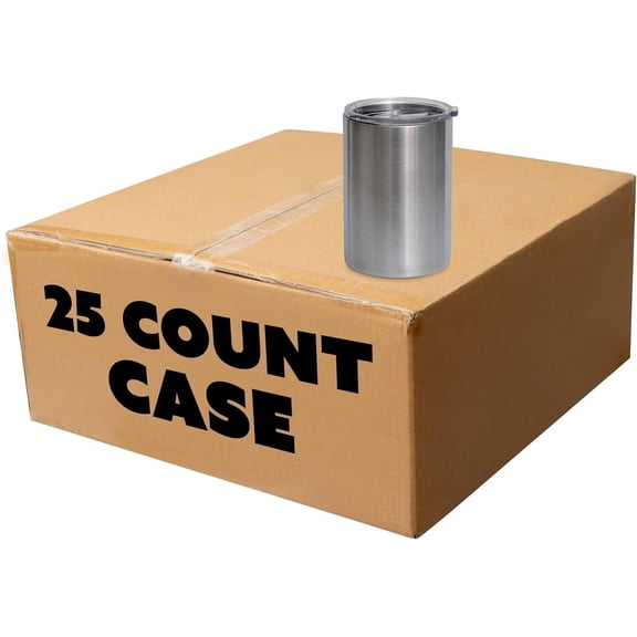 Makerflo 14 oz Stainless Steel Thick Tumbler (Pack of 25) Ideal for DIY Crafts- Epoxy