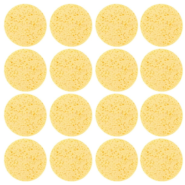 Esponja Natural para comprimir cosmética, esponja redonda para lavado Facial, herramientas de limpieza para el cuidado del rostro, 40 Uds.