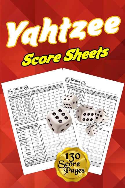 yahtzee score sheets 130 pads for scorekeeping yahtzee